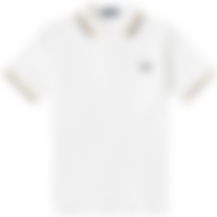 Fred Perry Fred Perry Slim Fit Twin Tipped Polo Snow White / Gold / Navy