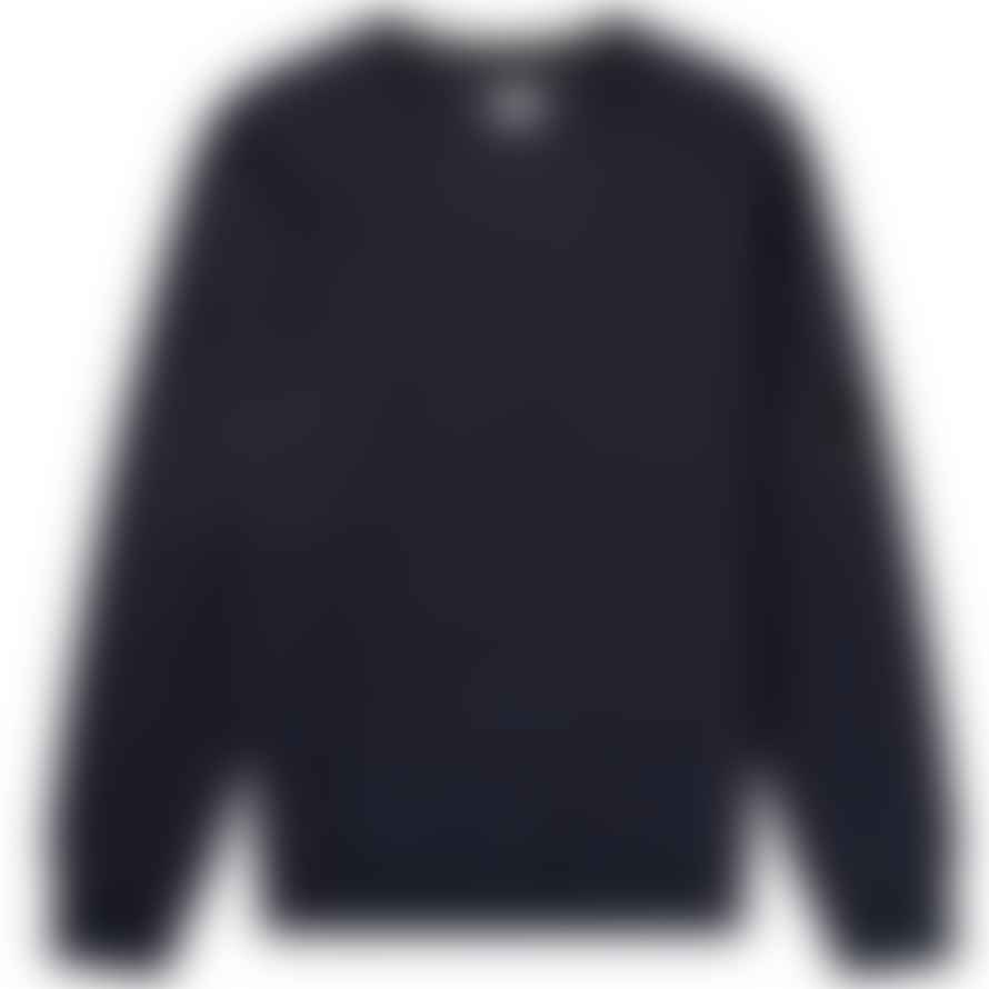 C.P. Company C.p. Company Diagonal Raised Fleece Crew Neck Sweatshirt Total Eclipse Blue