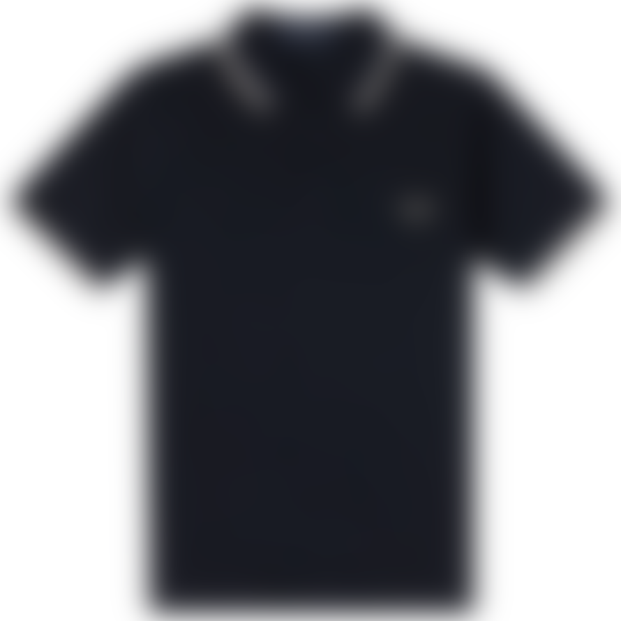 Fred Perry Fred Perry Slim Fit Twin Tipped Polo Navy Snow White Light Oyster
