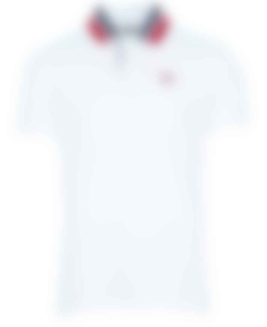 Barbour Barbour Hawkeswater Tipped Polo White Red Blue