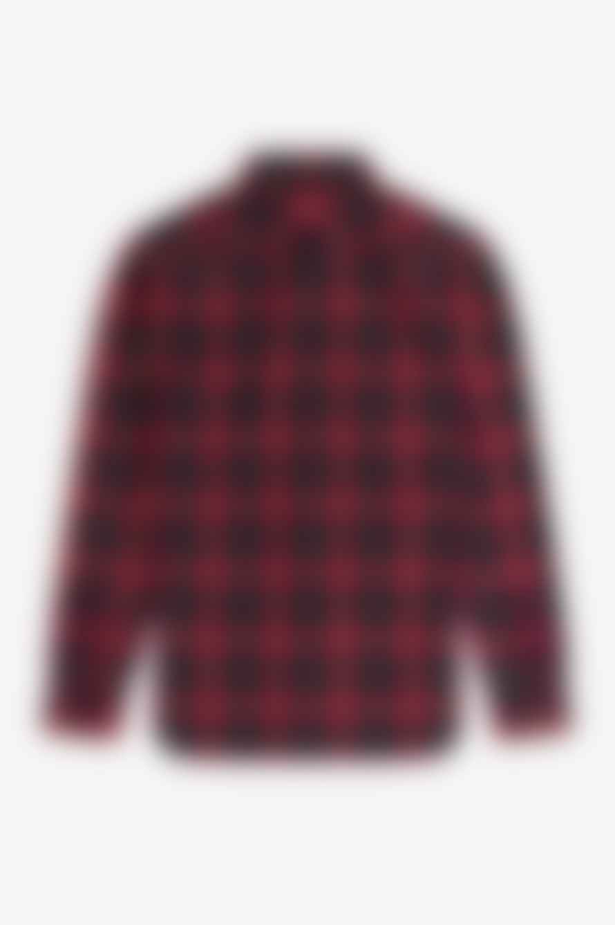 Fred Perry Fred Perry Tartan Shirt Tawny Port