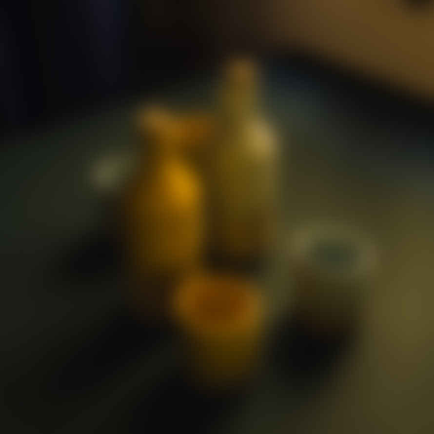 casa atlantica Stoneware Bottle Glazed Yellow