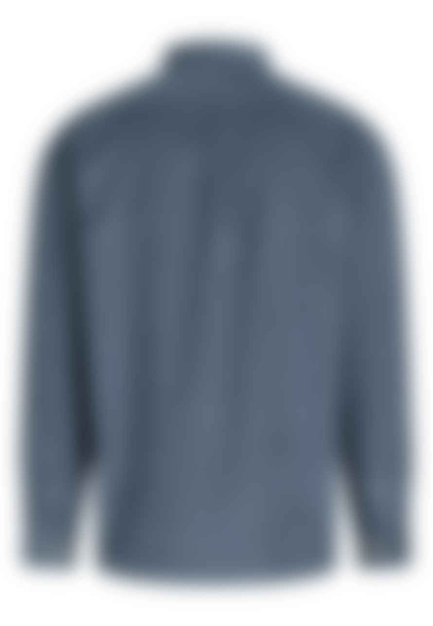 Knowledge Cotton Apparel  90512 Corduroy Custom Fit Shirt China Blue