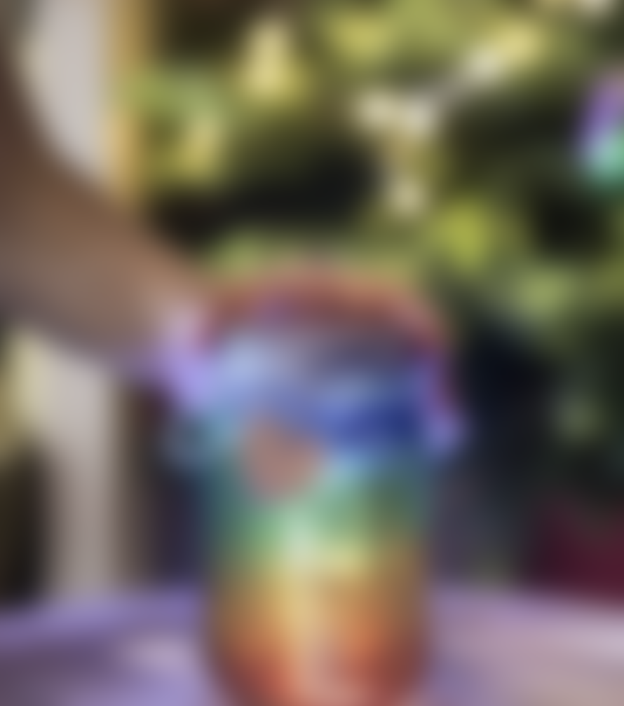 The Letteroom Hand Painted Rainbow Light Up Jar