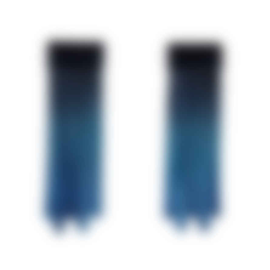 Narratives The Agency Short Fringe Earrings - Black & Blue Nebula