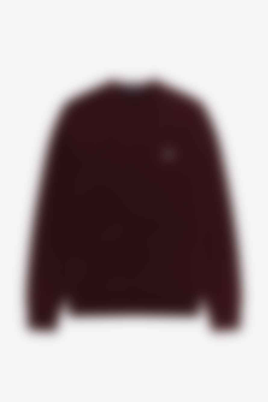 Fred Perry Fred Perry Classic Crew Neck Jumper Oxblood