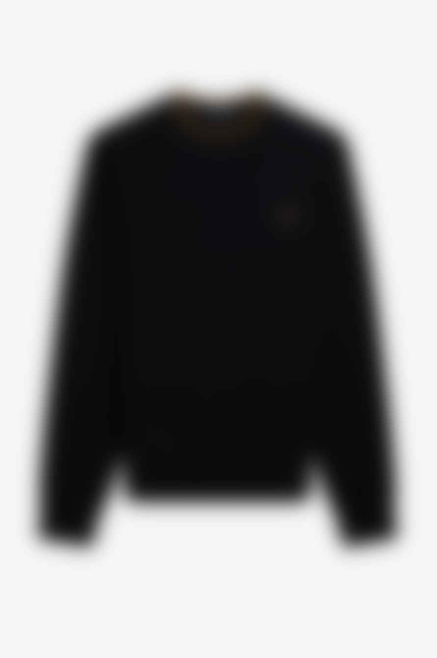 Fred Perry Fred Perry Classic Crew Neck Jumper Black / Shaded Stone