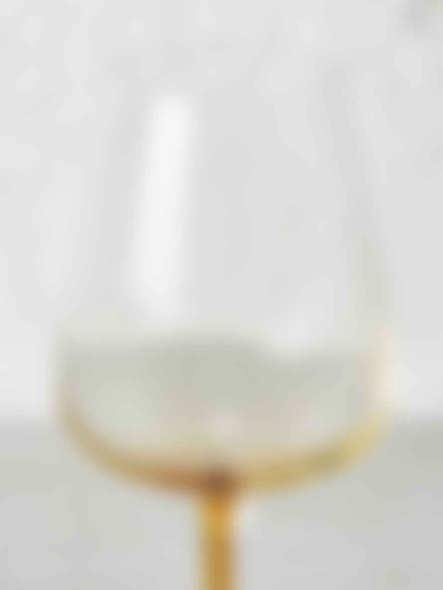 Broste Copenhagen Amber Mouthblown White Wine Glass