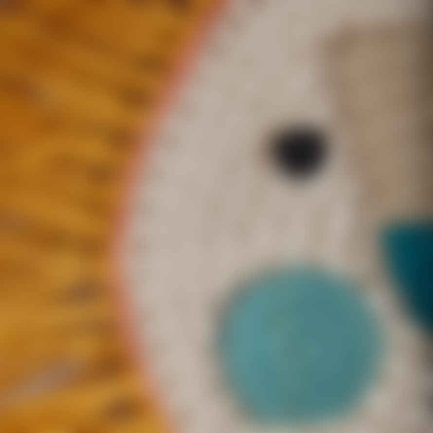 ILA Y ELA Crochet Lion Mustard Turquoise