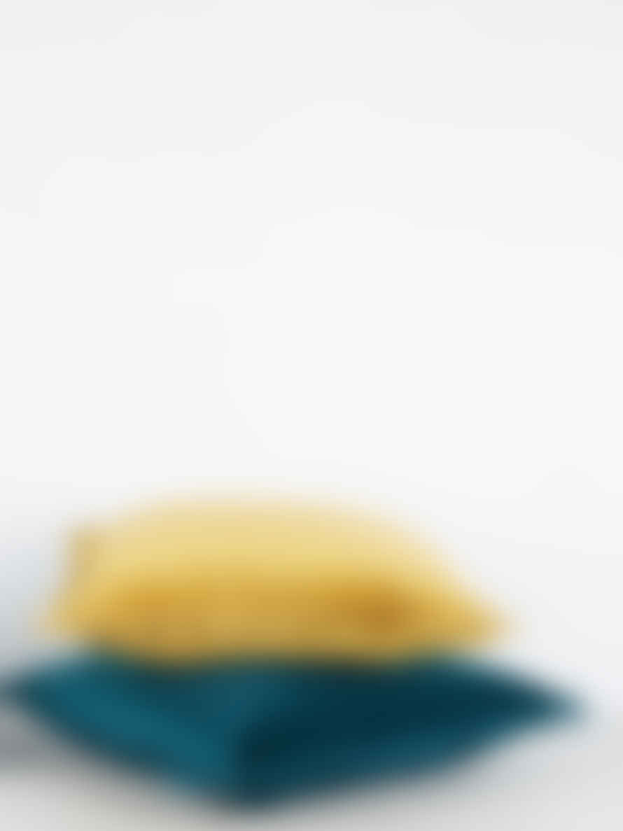 Viva Raise Uni Fara Cushion In Peacock Blue 45x45cm