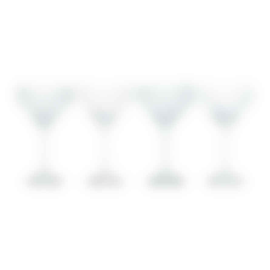 Distinctly Living Deco Champagne Saucers - Set Of 4