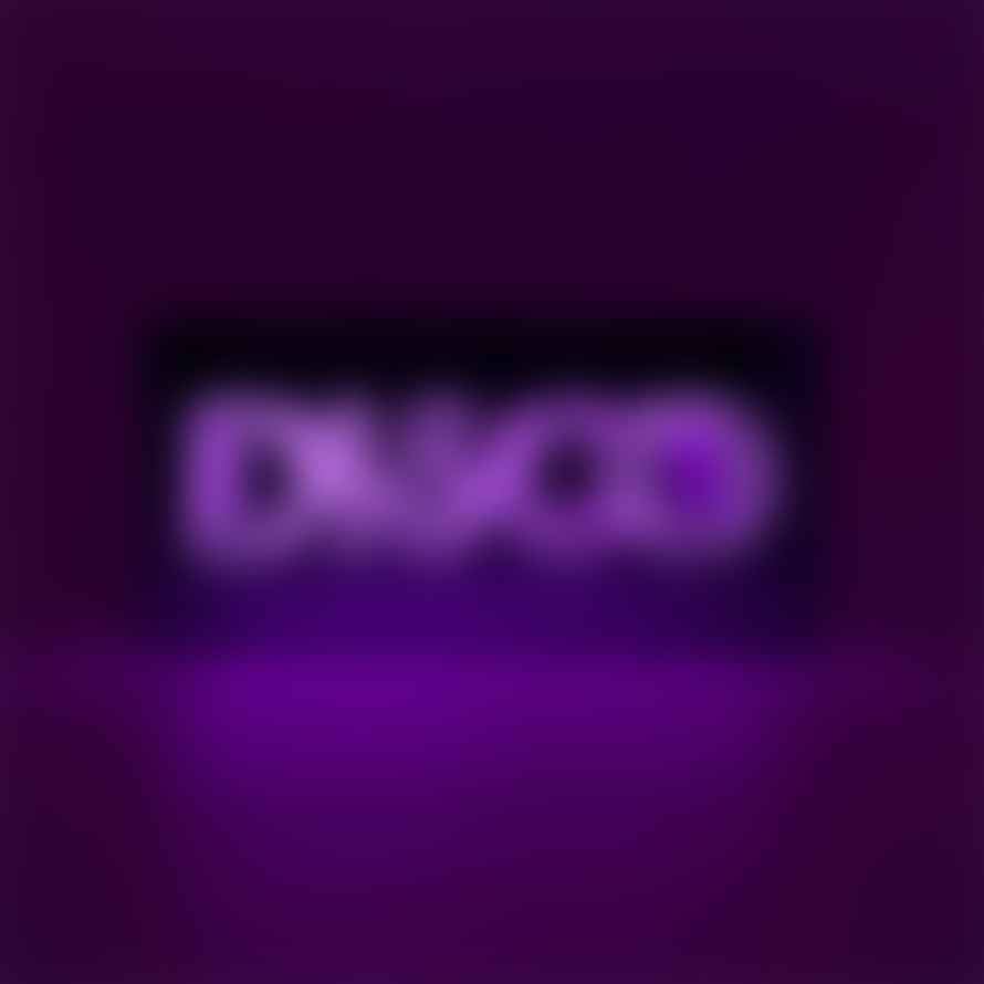 Locomocean Disco Glass Neon Sign - Purple