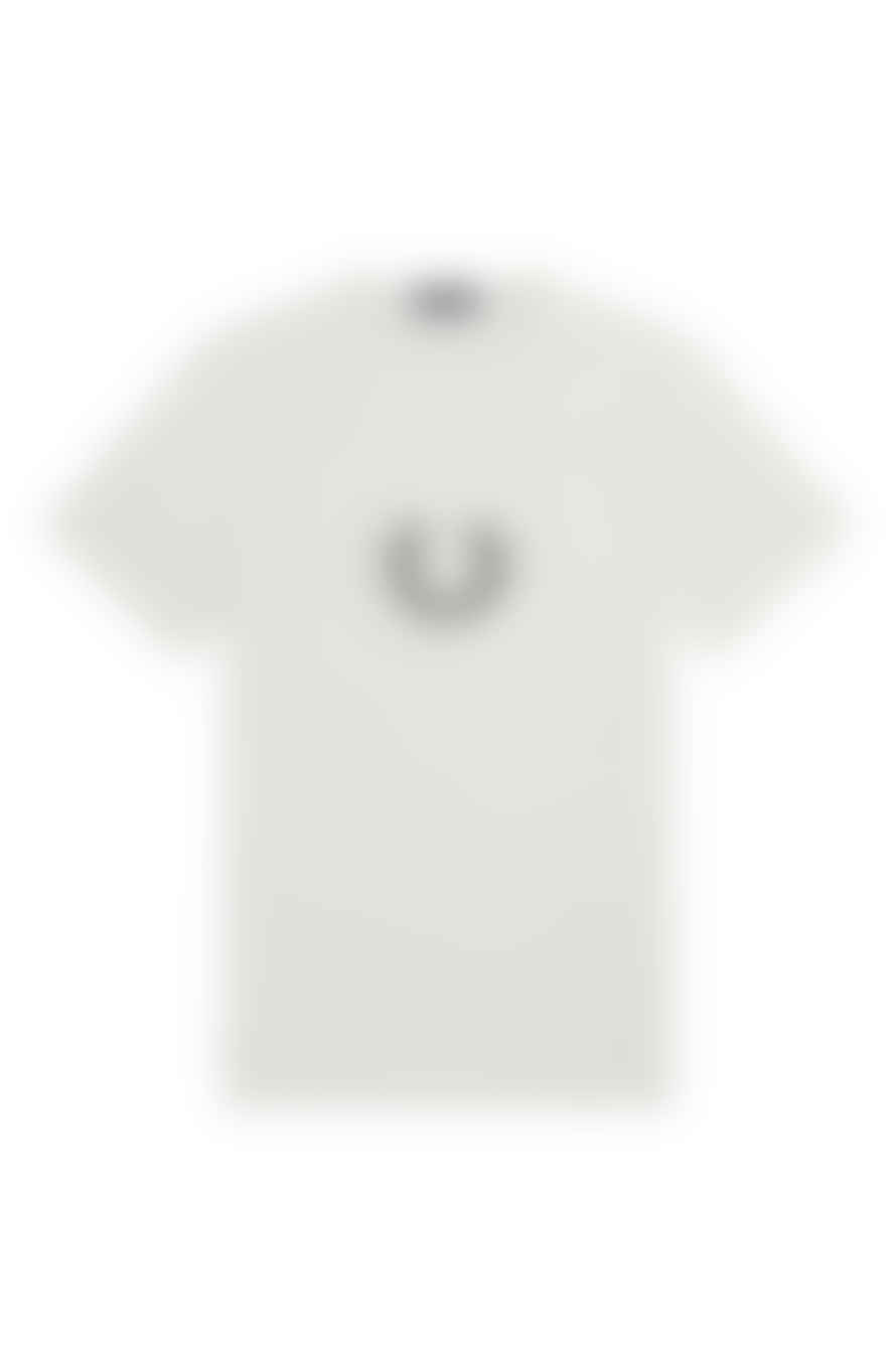 Fred Perry Fred Perry Circle Branding T-shirt Snow White