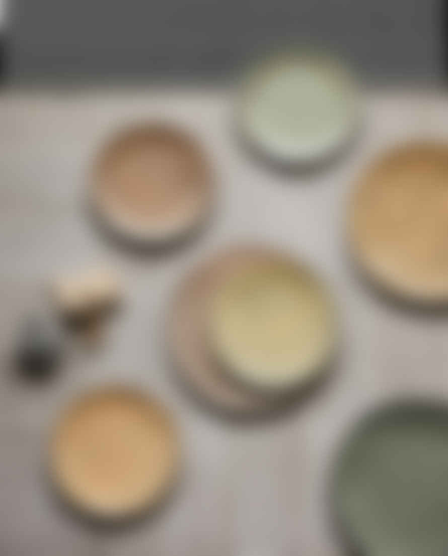 HK Living Dinner Plate Peach - Gradient Ceramics