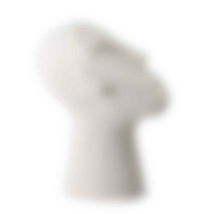 Bloomingville White Cement Decorative Head Statue