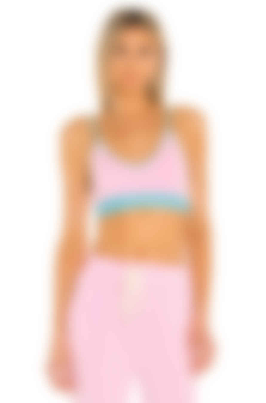 Stripe and Stare T-shirt Bra - Turquoise/candy Floss