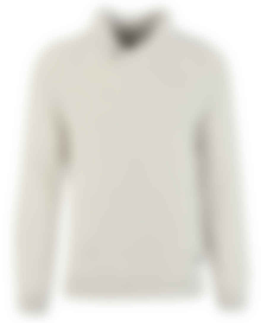 Barbour Gurnard Dock Shawl Collar Sweatshirt Whisper White
