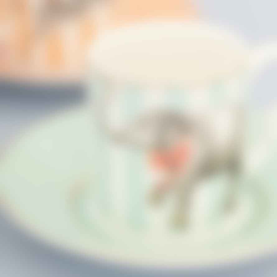 Yvonne Ellen Set of 4 Animal Espresso Cup and Saucers