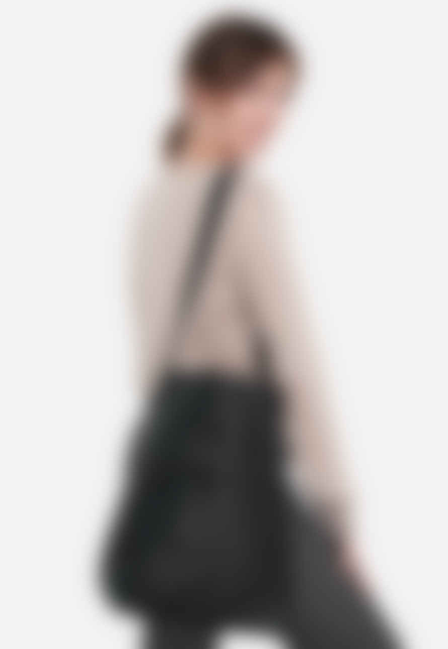EL PUENTE Shoulder Bag With Two Exterior Pockets // Black