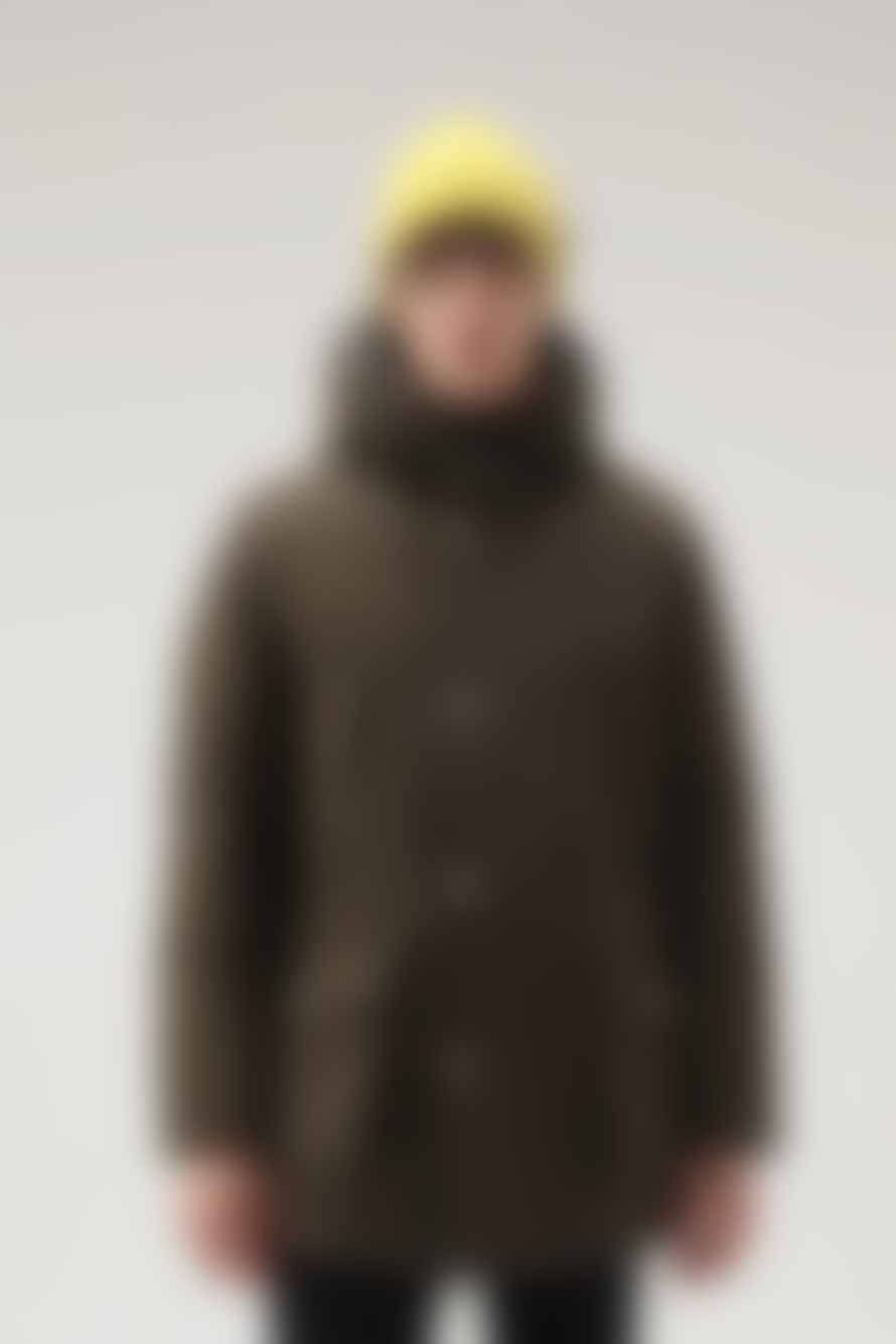 Woolrich Woolrich Arctic Parka In Ramar With Protective Hood Dark Green
