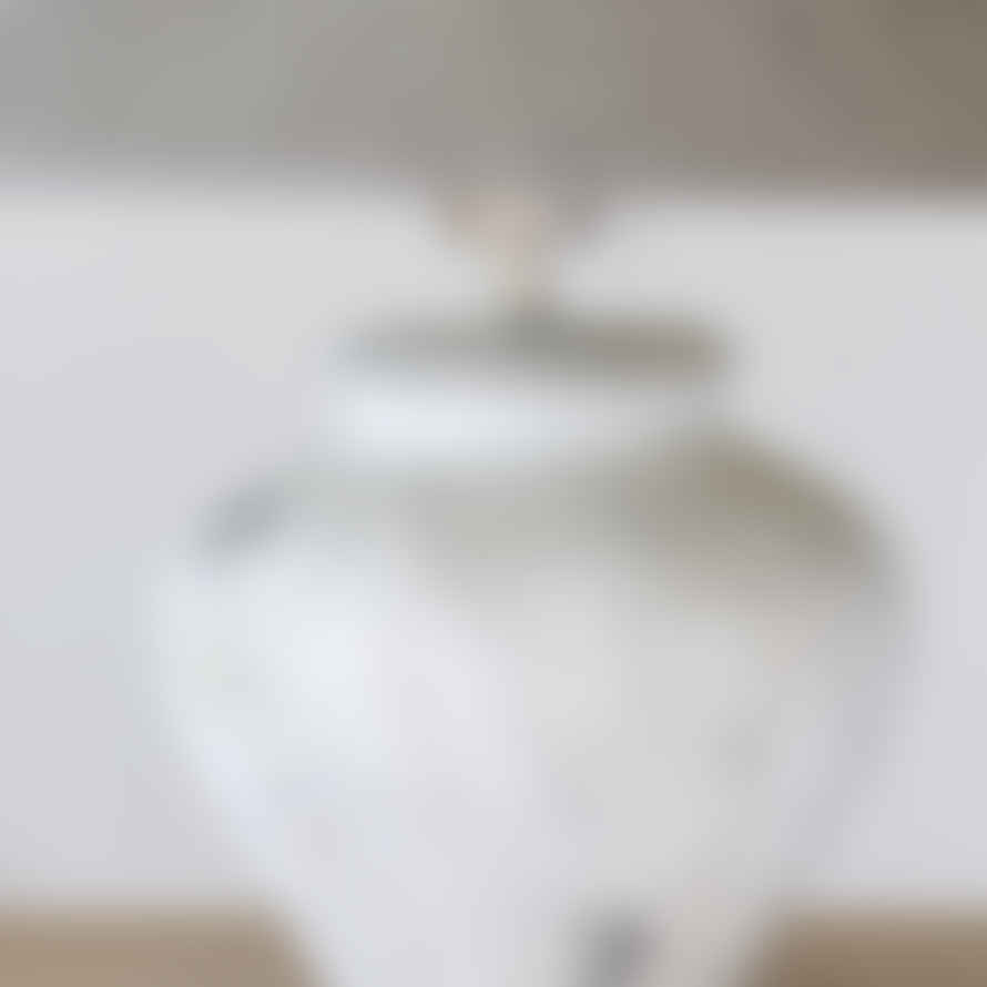 Grand Illusions Lamp Ceramic Fabio With Dark Grey Shade