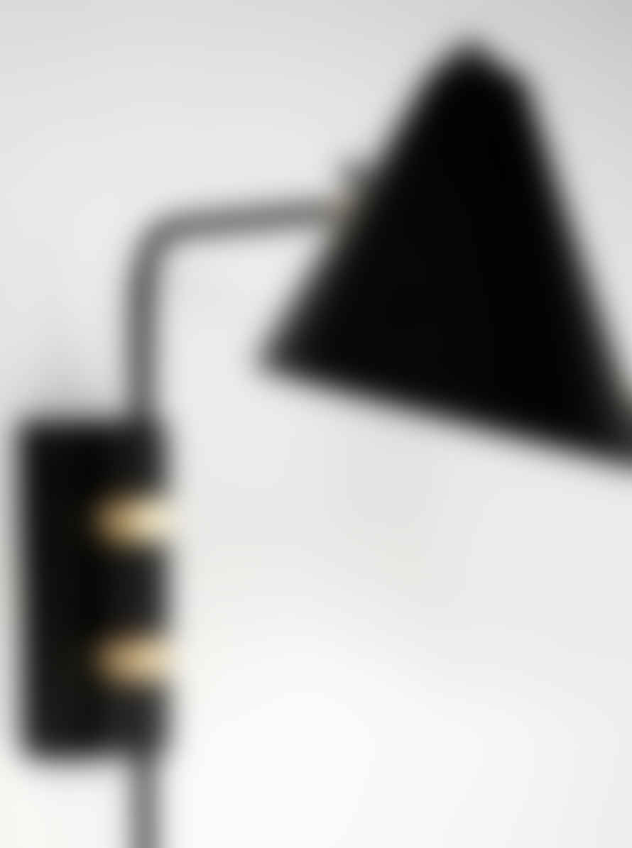 Dutchbone Club Wall Lamp In Black And Brass