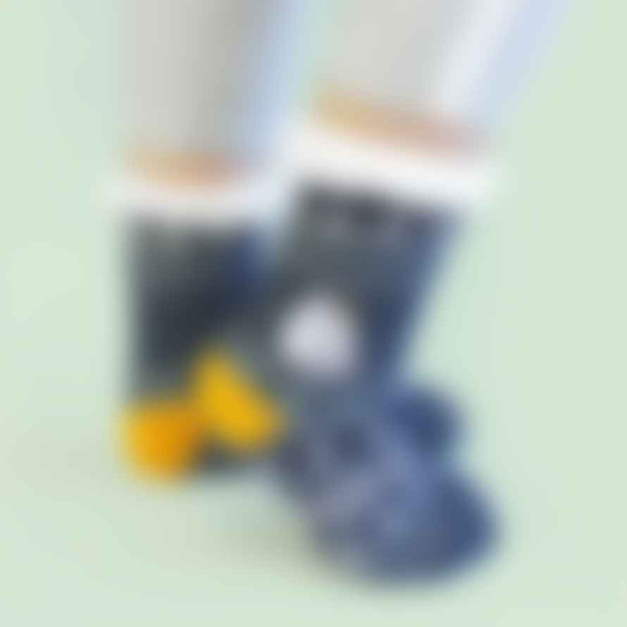 House of disaster  Moomin Slipper Socks with Winter Design