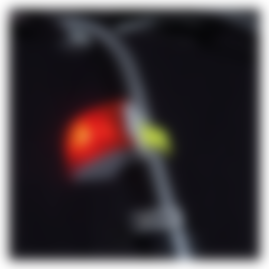 Bookman  Curve Rear Bike Light 2.0 - Grey / Neon Yellow