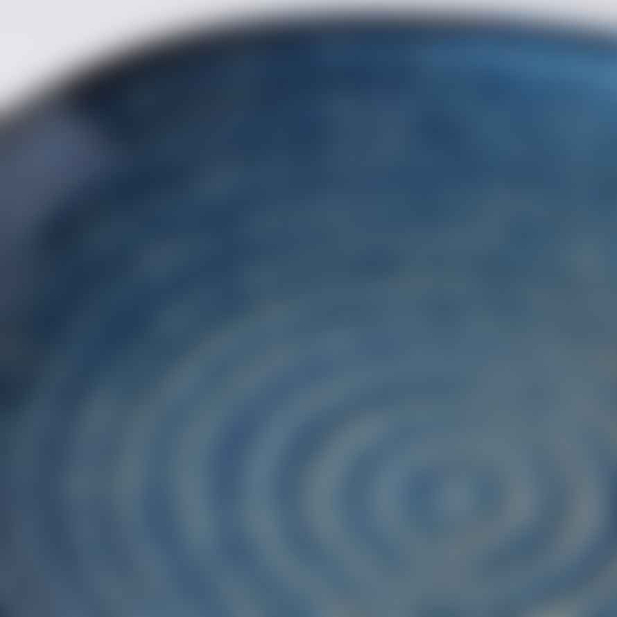 MIJ Indigo Blue Uneven Plate