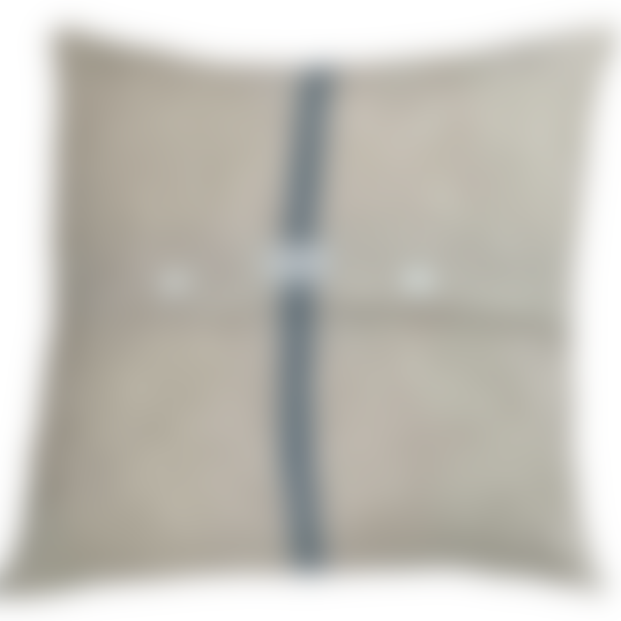 Pale & Interesting Grain Sack Stripe Cushion Cover in Antique blue 60x 60 cm