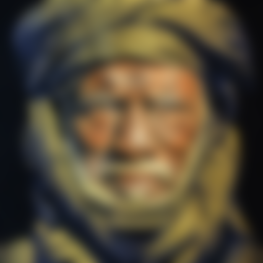 Thomas Albrecht Tapestry Wall Art Tuareg Man – Black