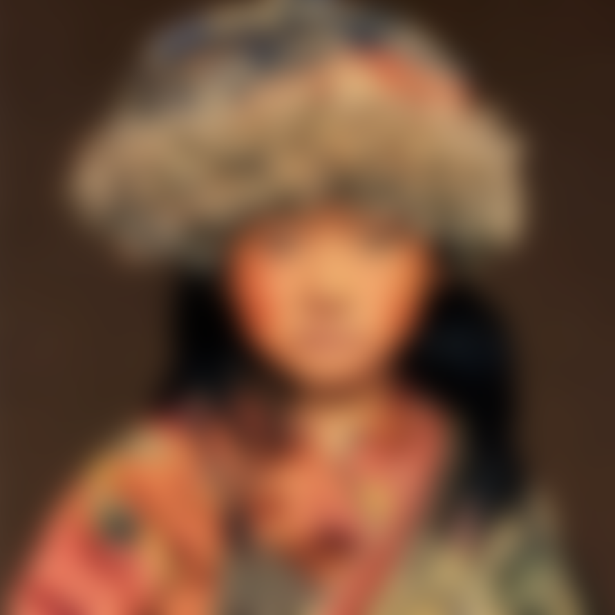 Thomas Albrecht Tibetan Child Tapestry Wall Art Taupe