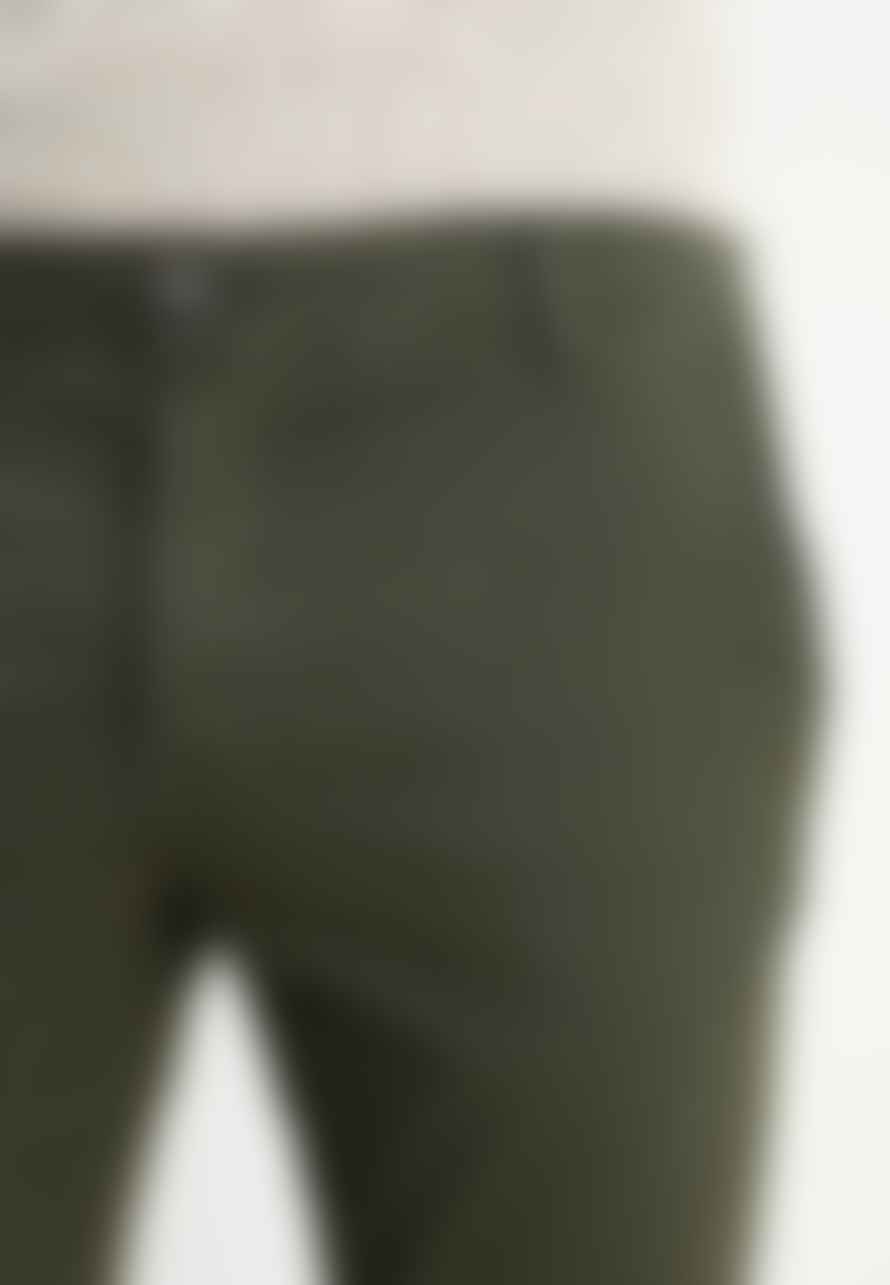 Selected Homme Pantalon Chino Skinny Vert Kaky