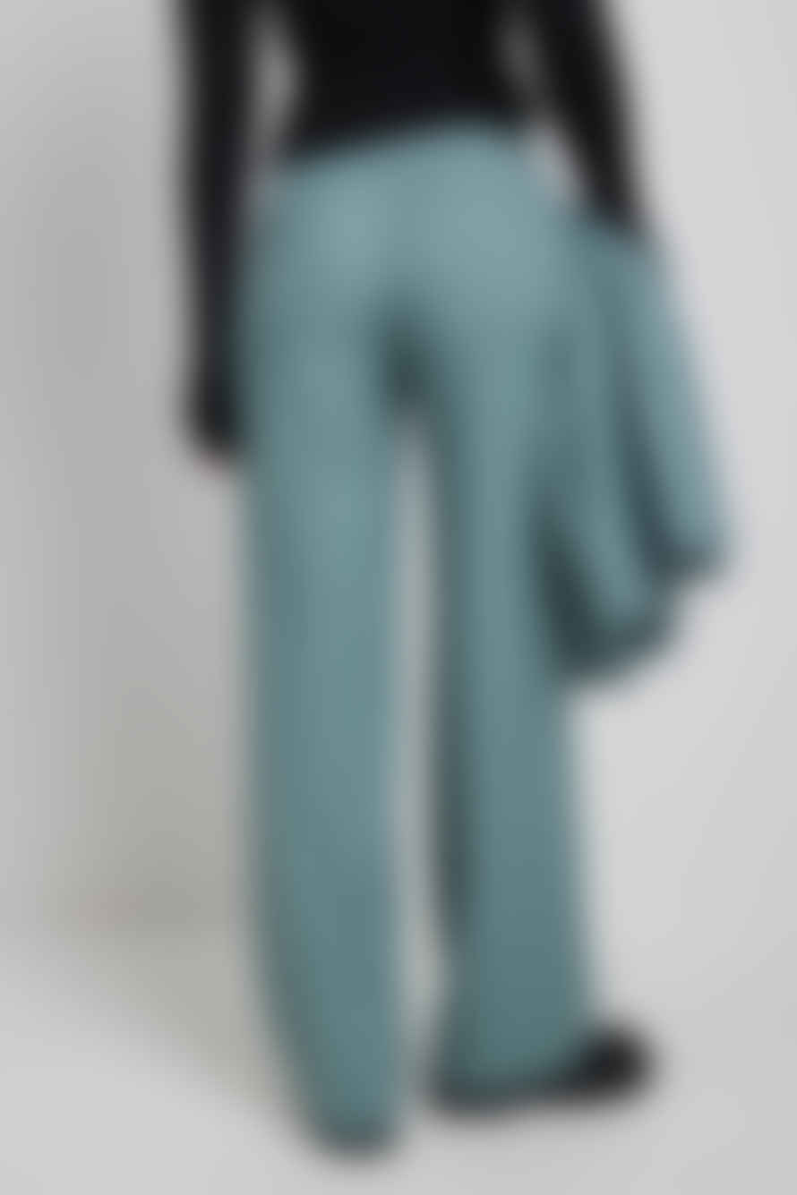 NA-KD X Rianne Meijer | Wide Suit Trousers - Blue Grey