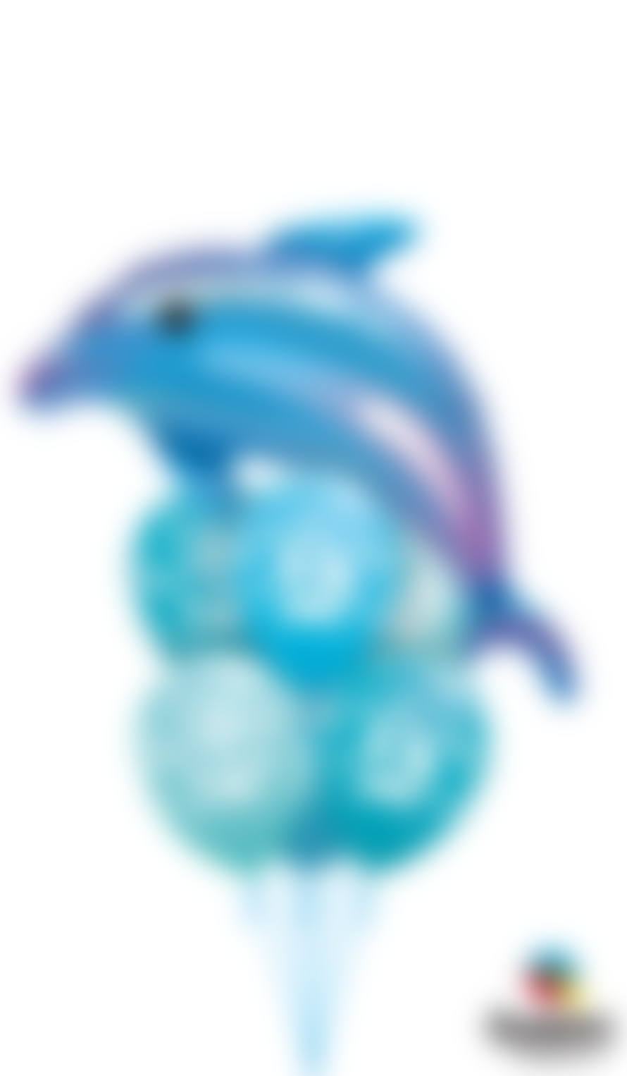 Qualatex Delightful Dolphin Foil Balloon