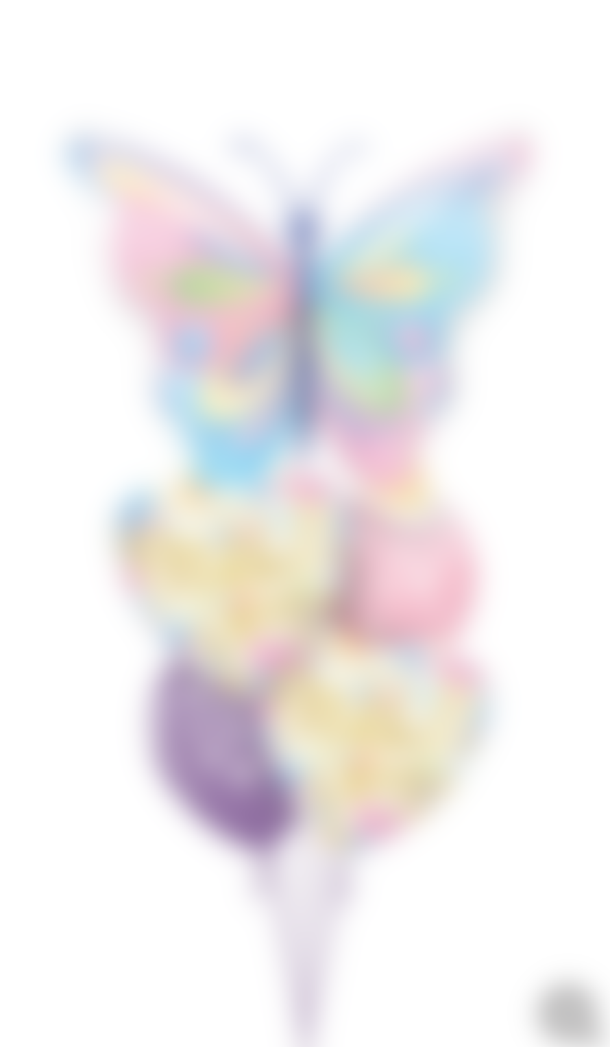 Qualatex Mother's Day Pastel Hearts Foil Balloon