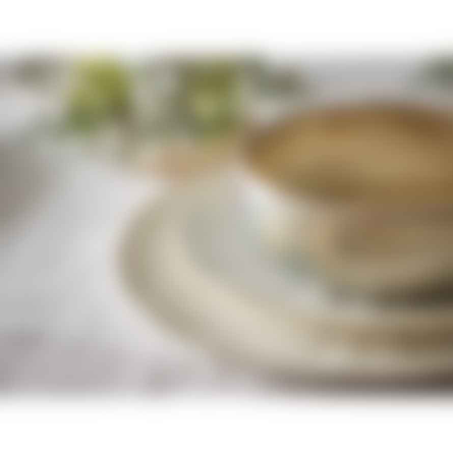 Pomax Set of 6 MYSA - dinner plates - porcelain - DIA 26,2 x H 2,6 cm - 