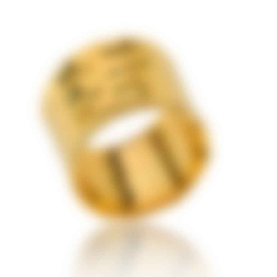 CollardManson Gold Plated Wide Ring