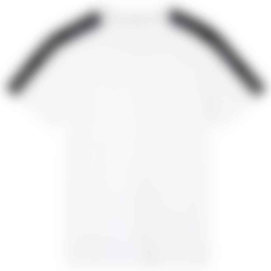 Trouva: Contrast Tape Shoulder T-Shirt - White