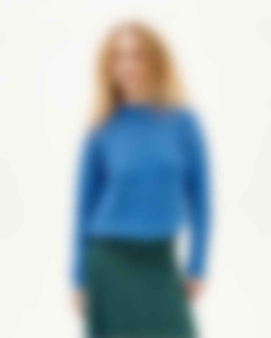 Thinking Mu Blue Hera Knitted Sweater