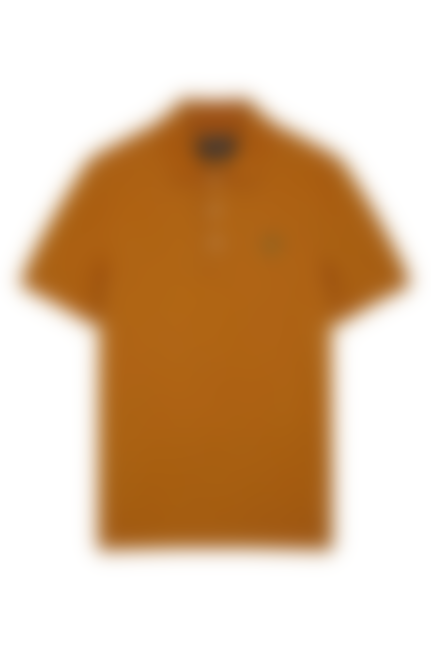 Lyle and Scott Plain Polo Shirt Cider Brown