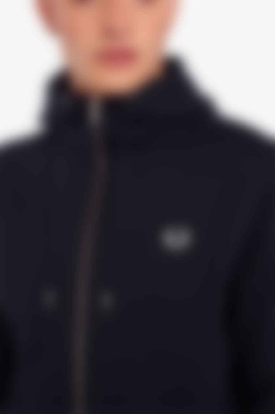 Fred Perry Fred Perry Hooded Zip Through Sweatshirt Navy