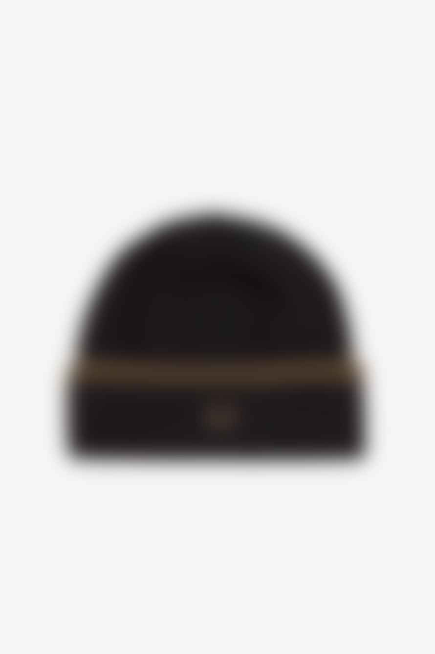 Fred Perry Fred Perry Twin Tipped Merino Wool Beanie Black