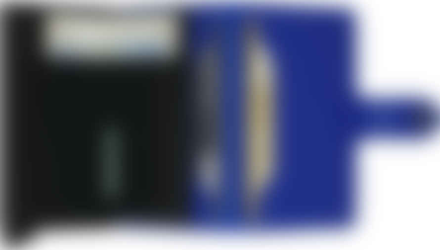 Secrid Mini Leather Wallet - Crisple Blue