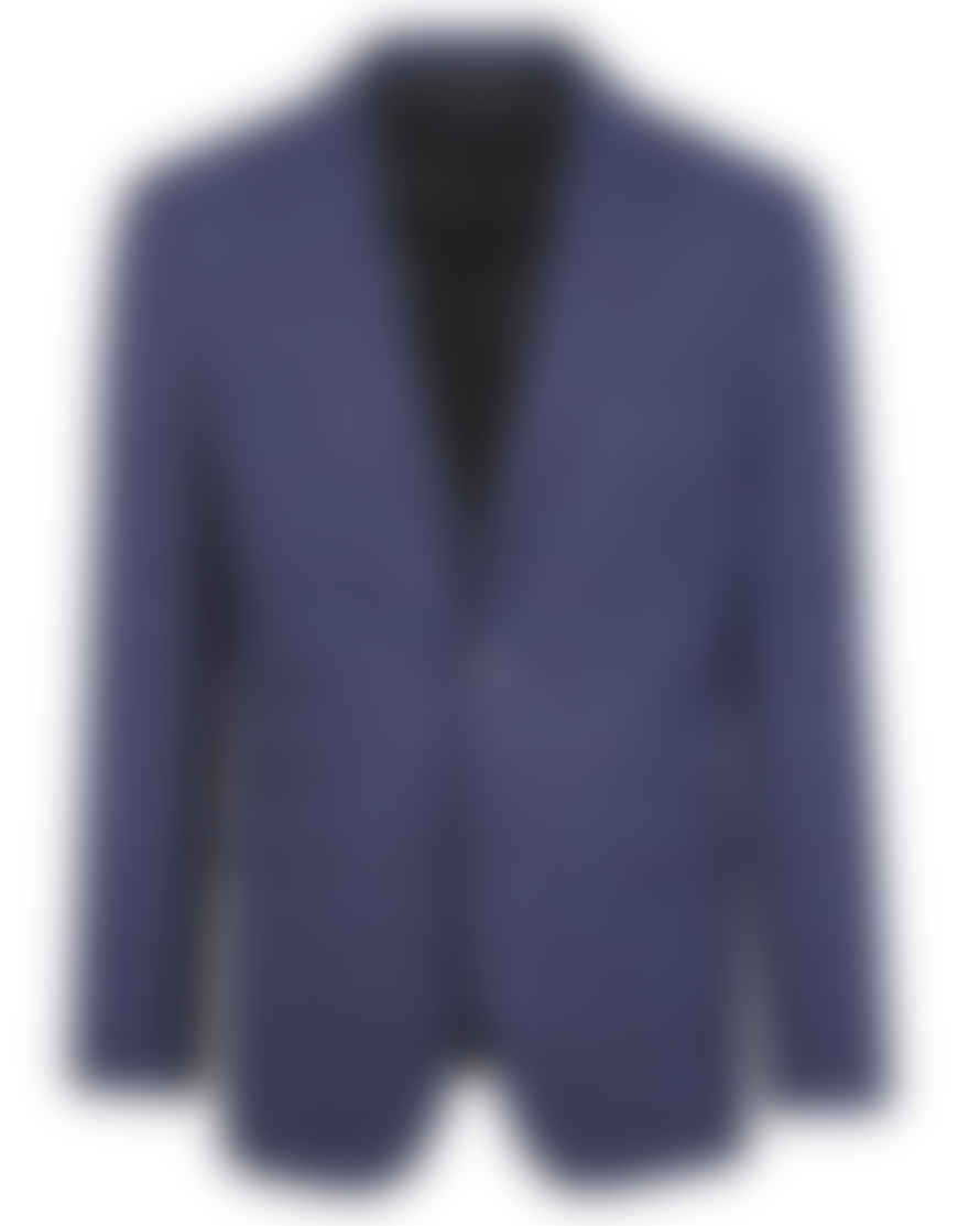 Torre Prince Of Wales Check Suit Jacket - Navy / Purple