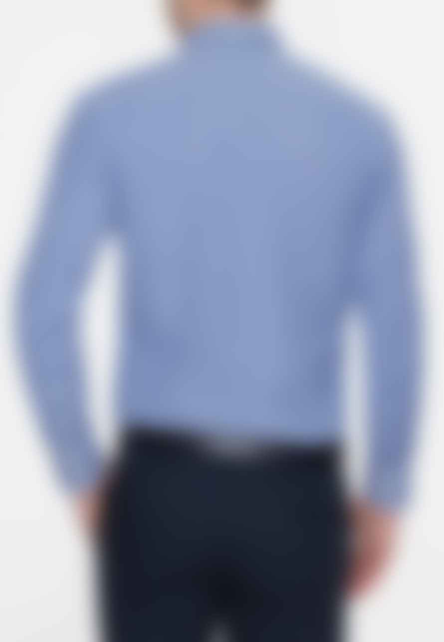 Merc London Japster Gingham Shirt - Royal Blue / White