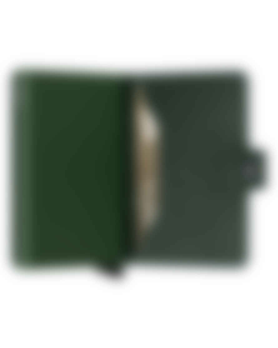 Secrid Mini Leather Wallet - Original Green