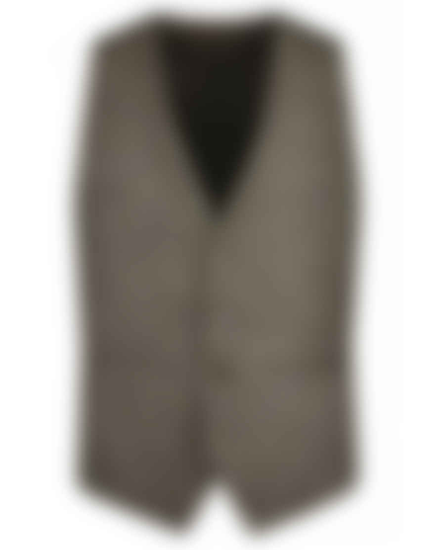Torre Donegal Tweed Suit Waistcoat - Brown