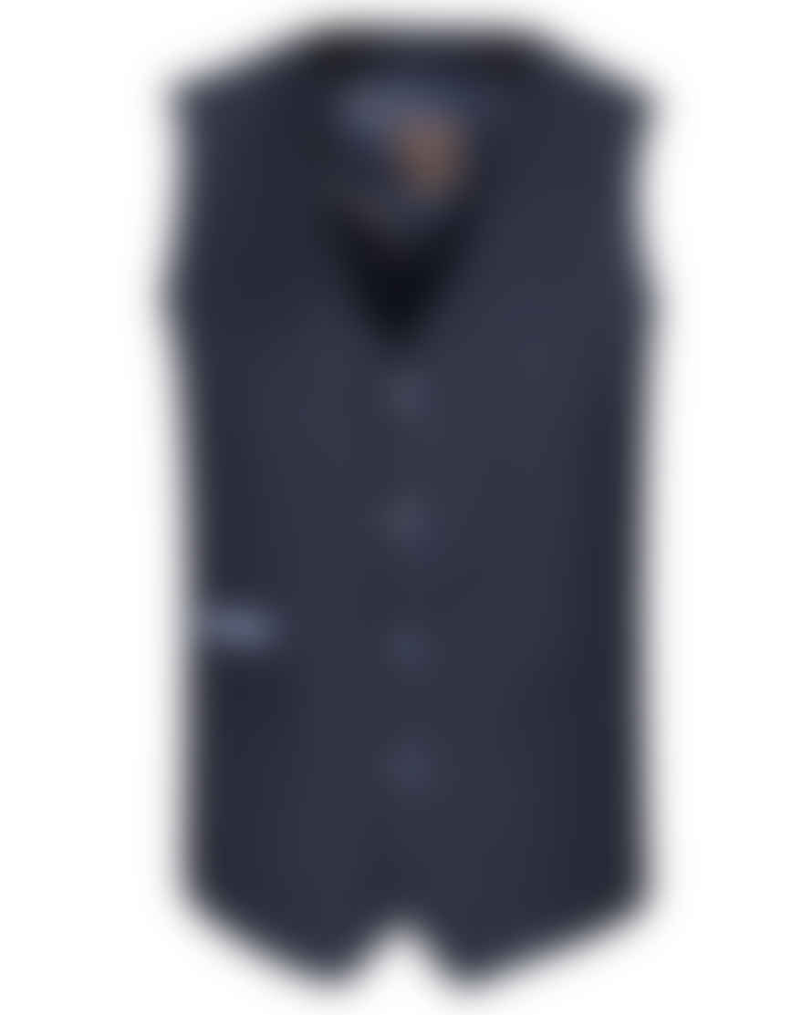 Fratelli Textured Suit Waistcoat - Navy