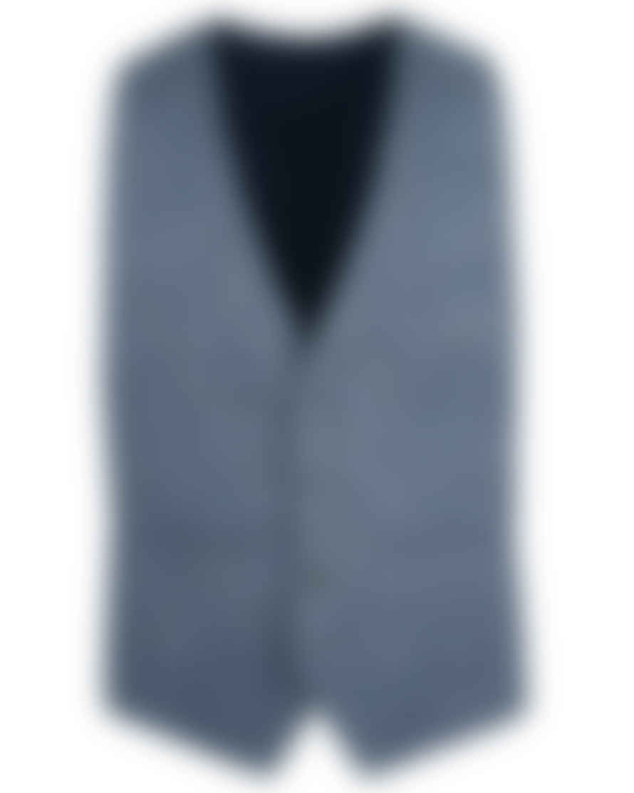 Torre Donegal Tweed Suit Waistcoat - Light Blue